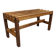 Wooden slatted display bench or support, France circa 1960.