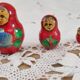 5 red russian dolls