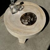 Dish in petrified wood