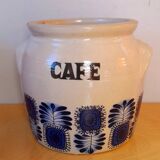 Set of 70s stoneware condiment pots