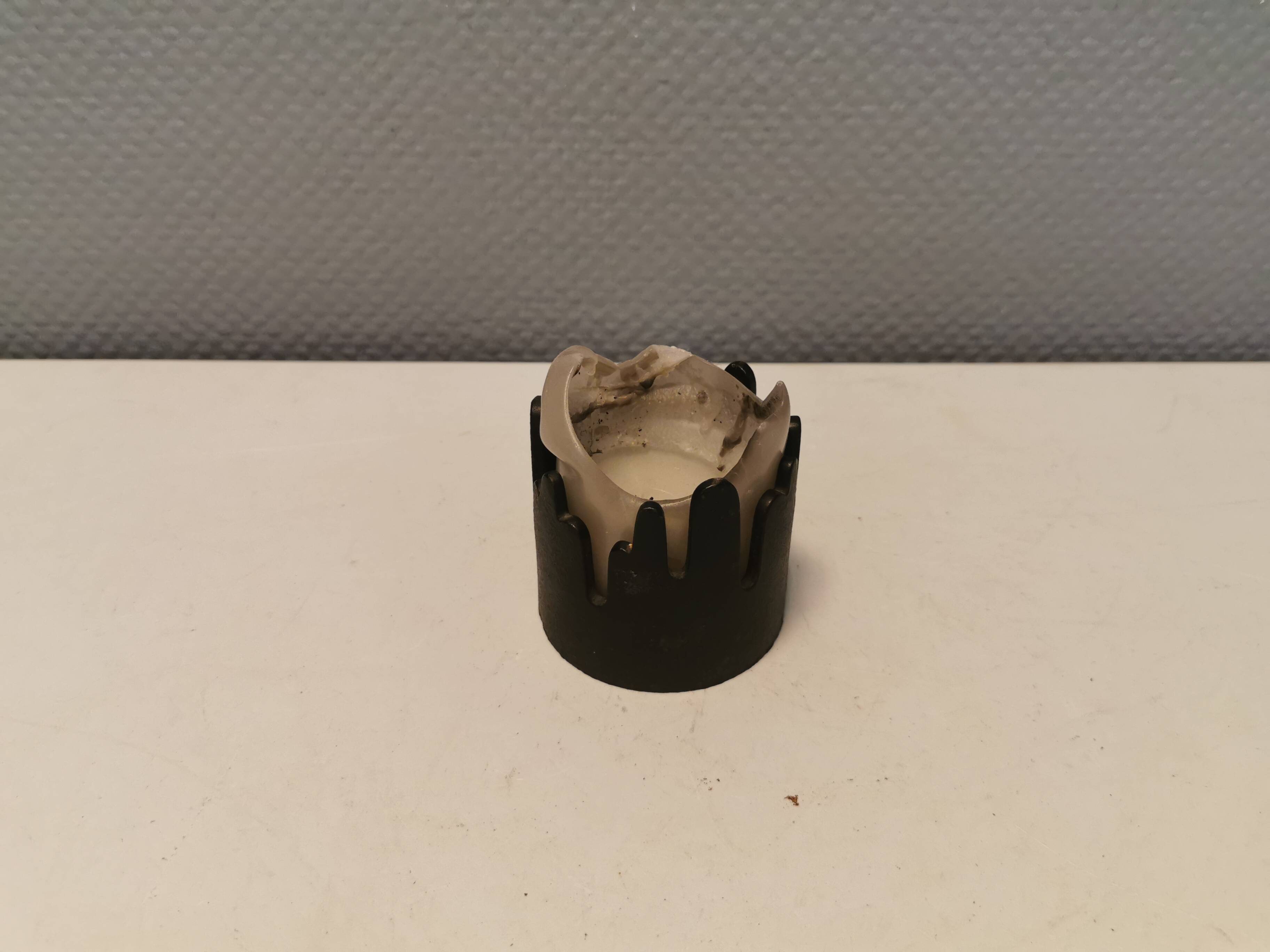 Candleholder made of cast iron, called Summit, Denmark 1970s