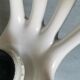 White ceramic hand lamp