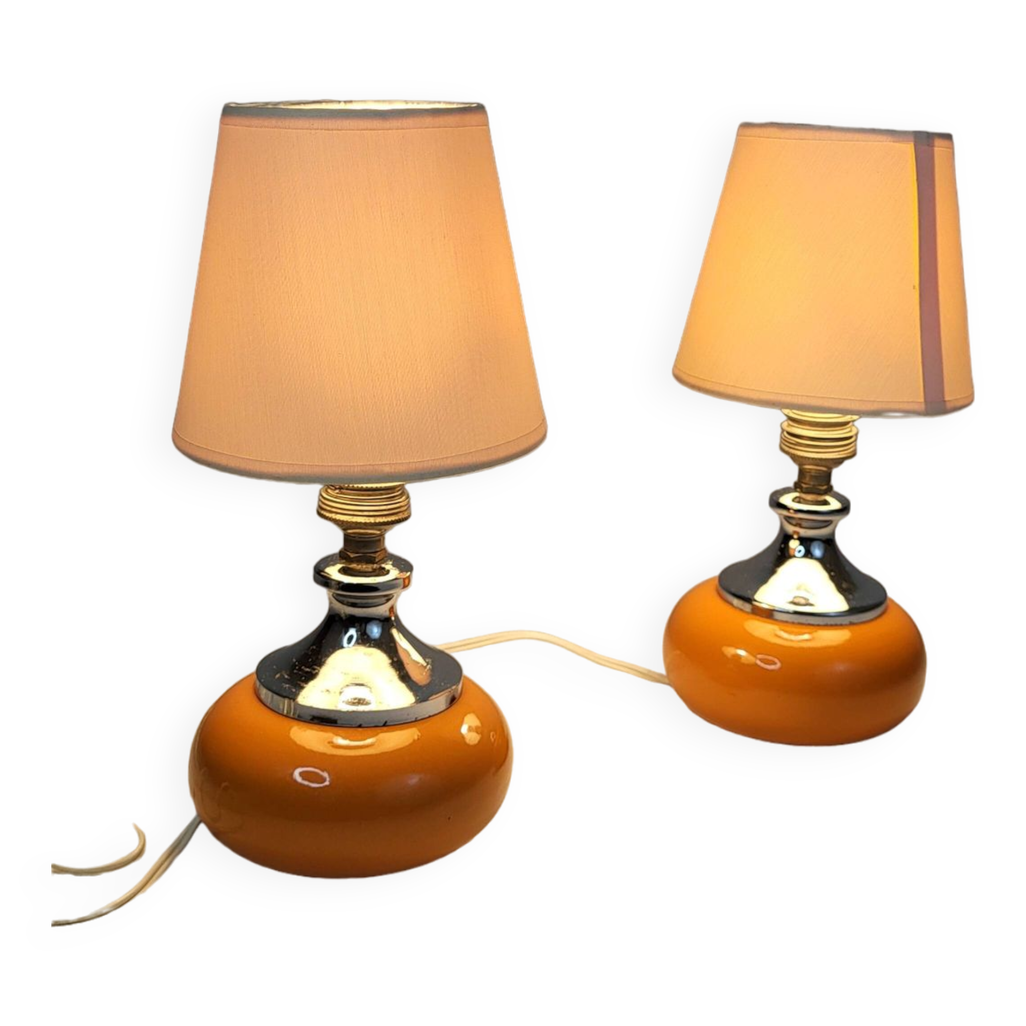 2 vintage lamps from the 70s