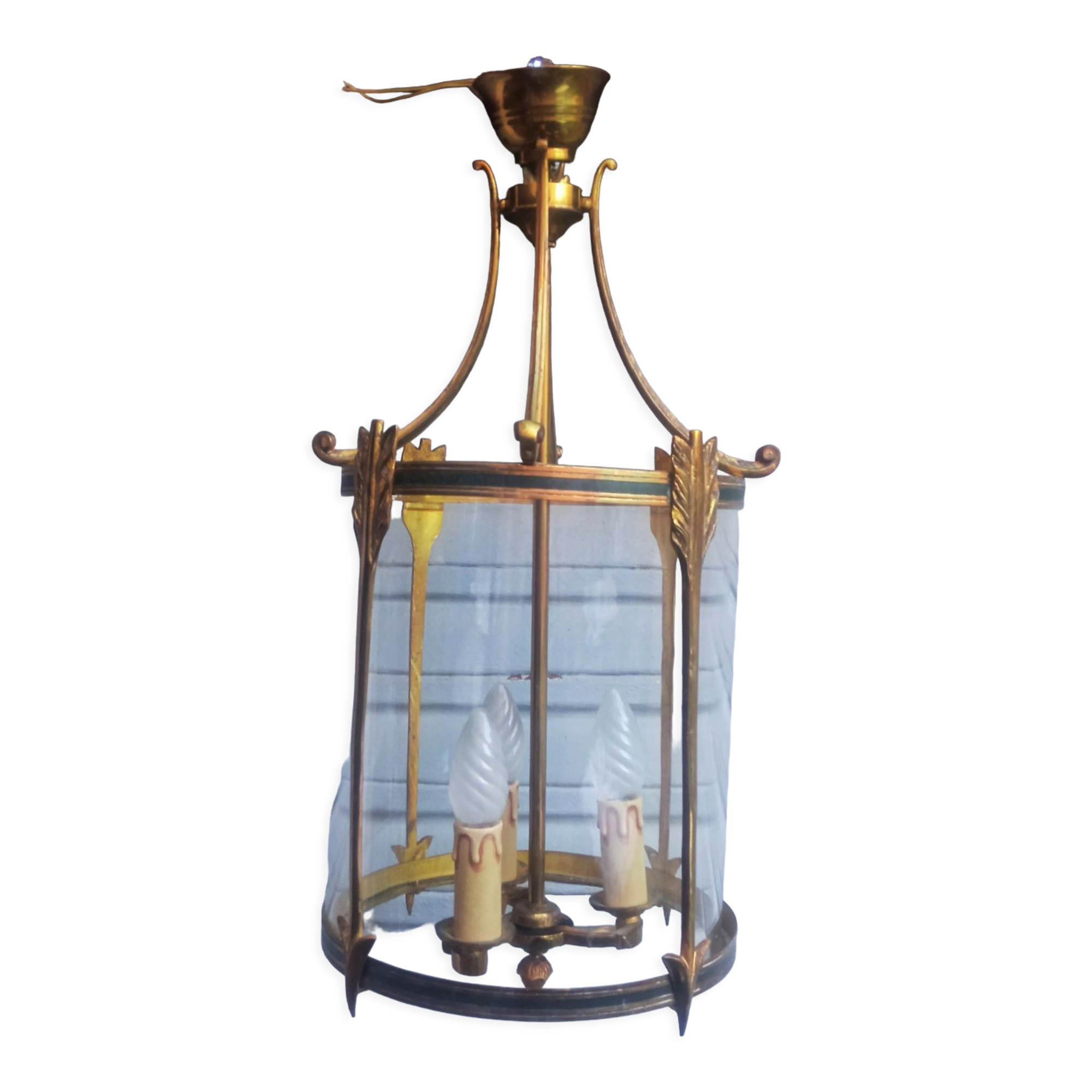Bronze and brass lantern in Empire style - 4,400 kg!