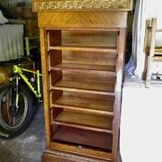 Curtain cabinet filing cabinet old mahogany and gilded bronze office furniture