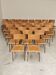 Set of 35 Czech school chairs by Kovona in bistro style.