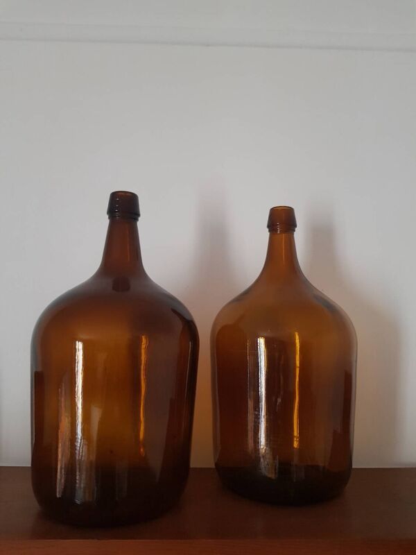 Bonbonne ambrée vintage