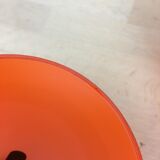 Paire d'appliques globes orange années 70