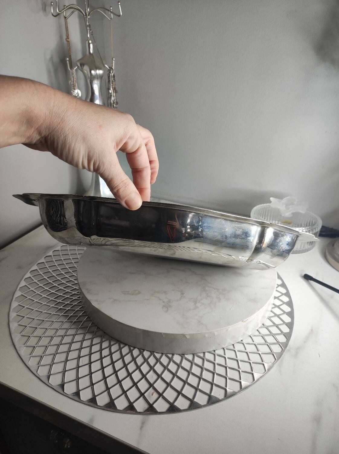 Stainless steel vegetable tray