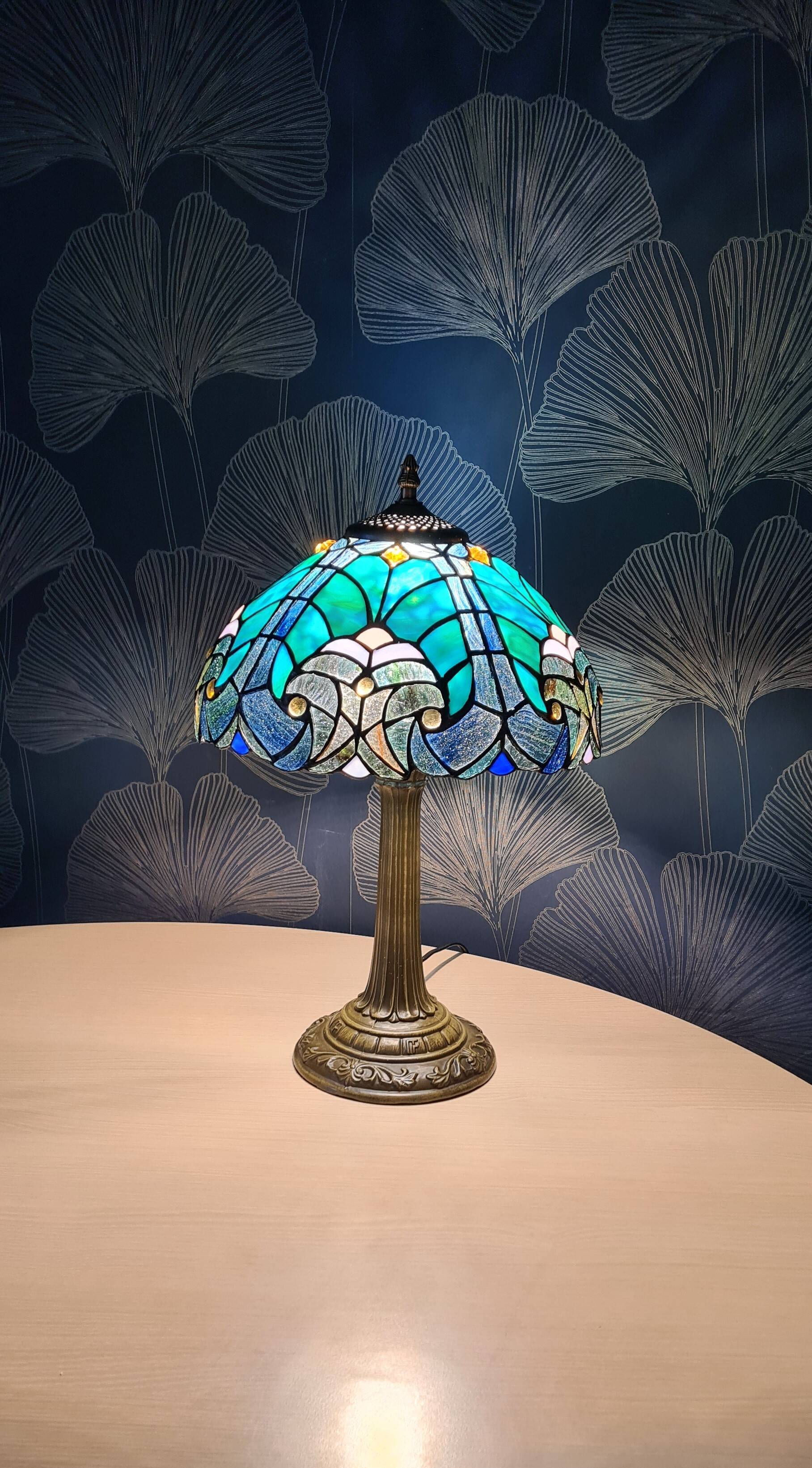 Lampe de table de style verre tiffany