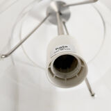 Dutch design - Hala Zeist - hanging lamp - satined glass - marked - post modern - 80's