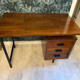 Pierre Paulin CM 172 desk in oak and metal from the 1950s