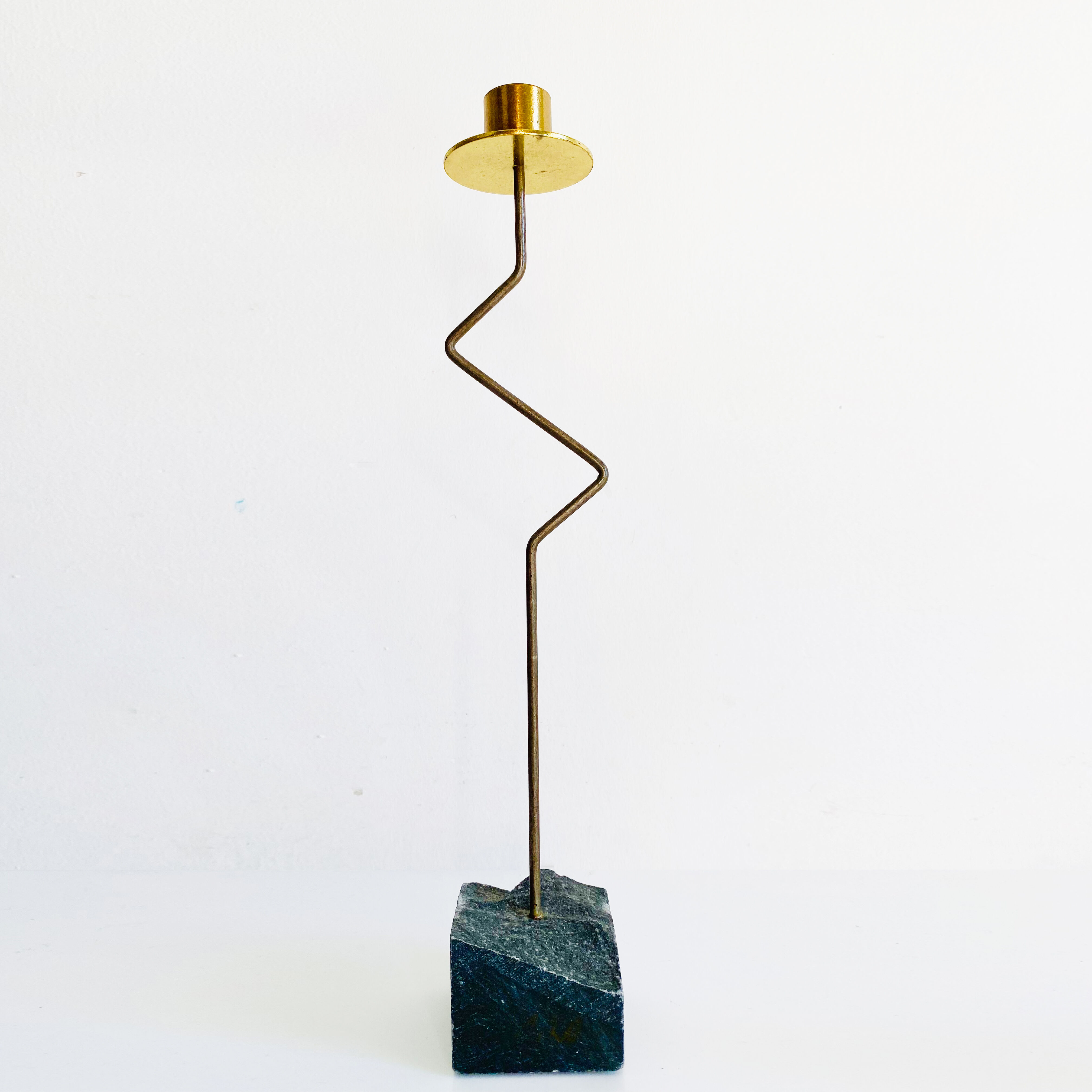 Set of three metal candle holders. Ikea, 80s