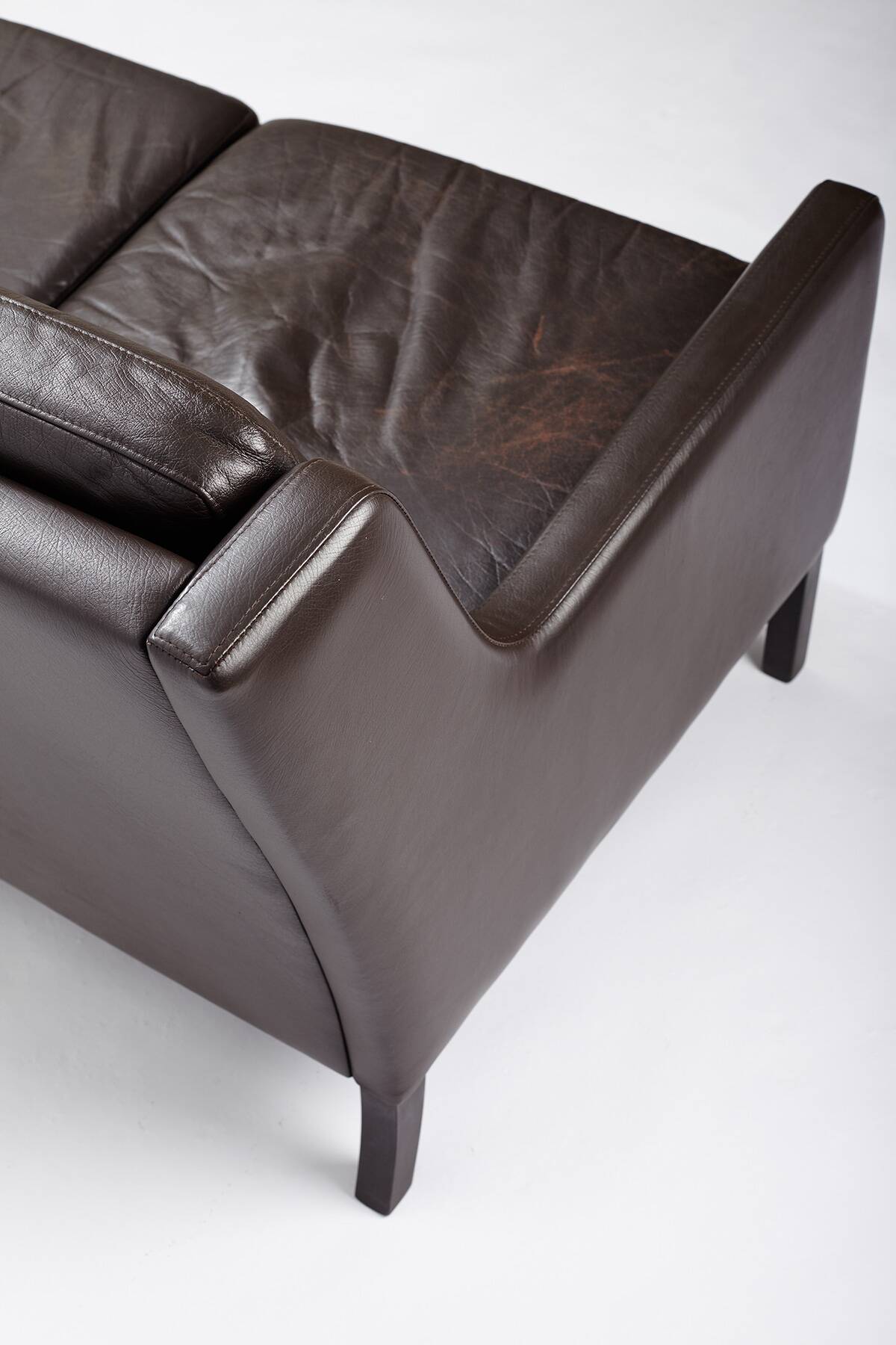 Canapé vintage en cuir, danemark