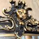 Antique Napoleon III pediment mirror