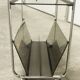 Serving Echts Kristall Spiegelglas Parsol 1980 smoked glass and chrome