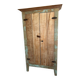 Armoire rustique brésilienne avec patine turquoise - Oficina de Agosto
