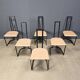 Gastone Rinaldi postmodern dining chairs for Thema Italy, 1980s - set