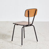 School chair on metal frame