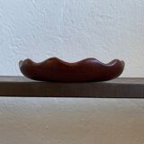 Vintage mahogany trinket bowl