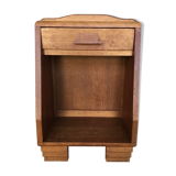 Modernist bedside in solid oak - 1950