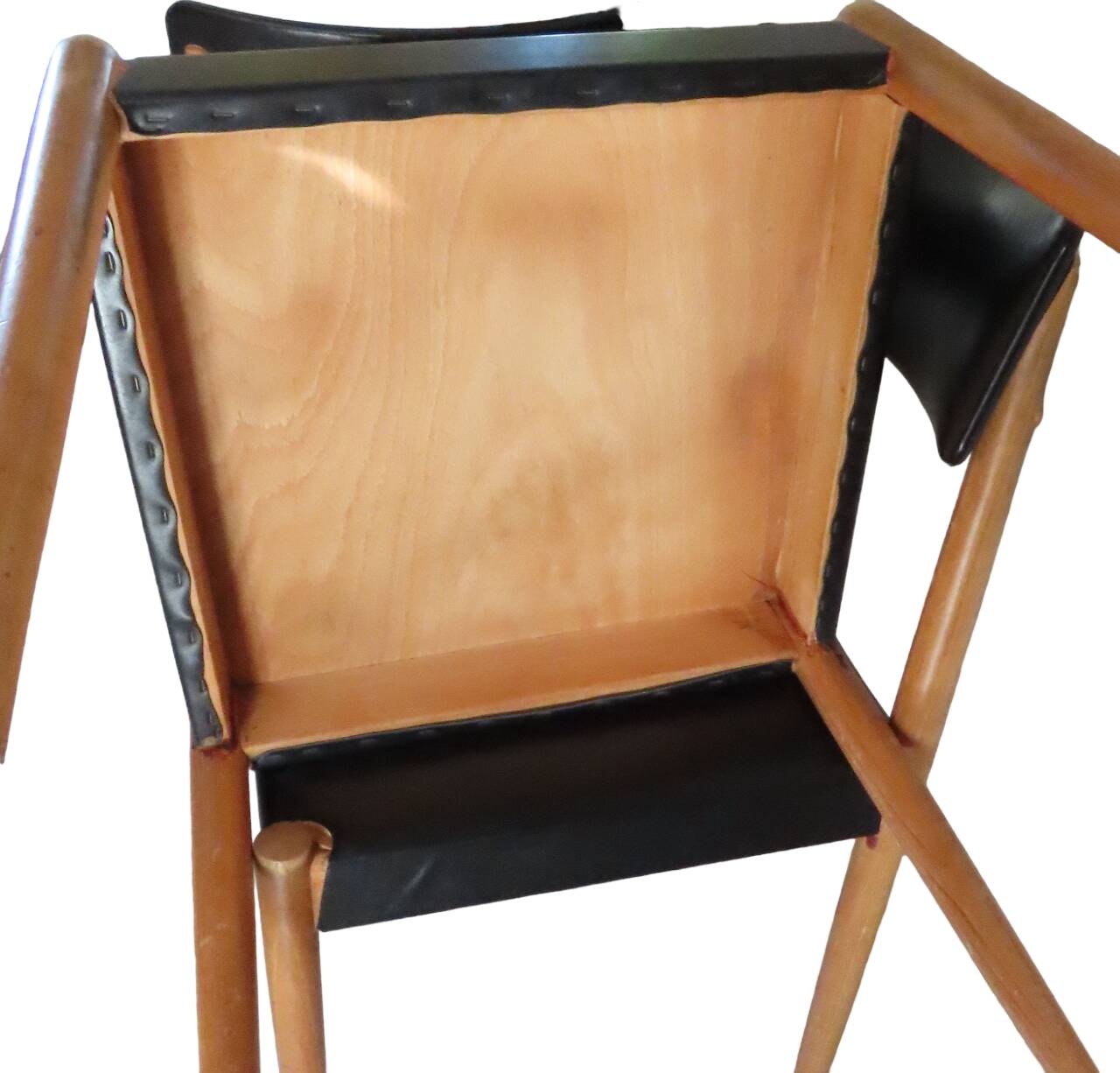 4 Chaises Scandinave Noires Années 50/60 Vintage