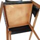 4 Chaises Scandinave Noires Années 50/60 Vintage