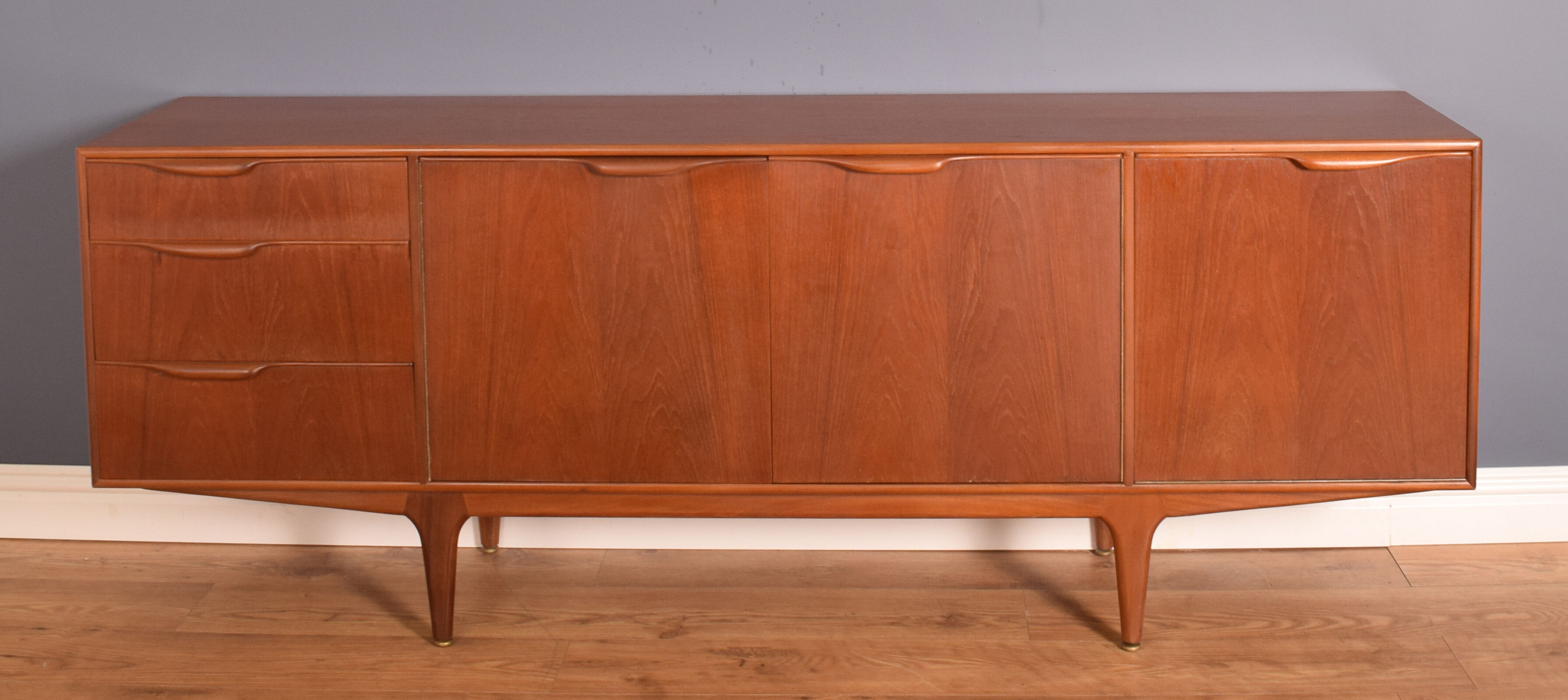 Restored teak 1960s retro mcintosh dunvegan long sideboard