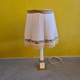 Classic french table lamp with alabaster and gold plated elements. from around the 1950/60s.