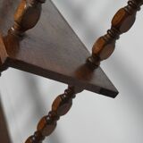 French Oak Mid-Century Bobbin Shelving Unit