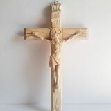 Vintage Christ plaster crucifix