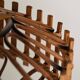 Rattan woven ceiling lamp, '70s