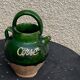 Ancient gargoulette in Corsican green glazed earth