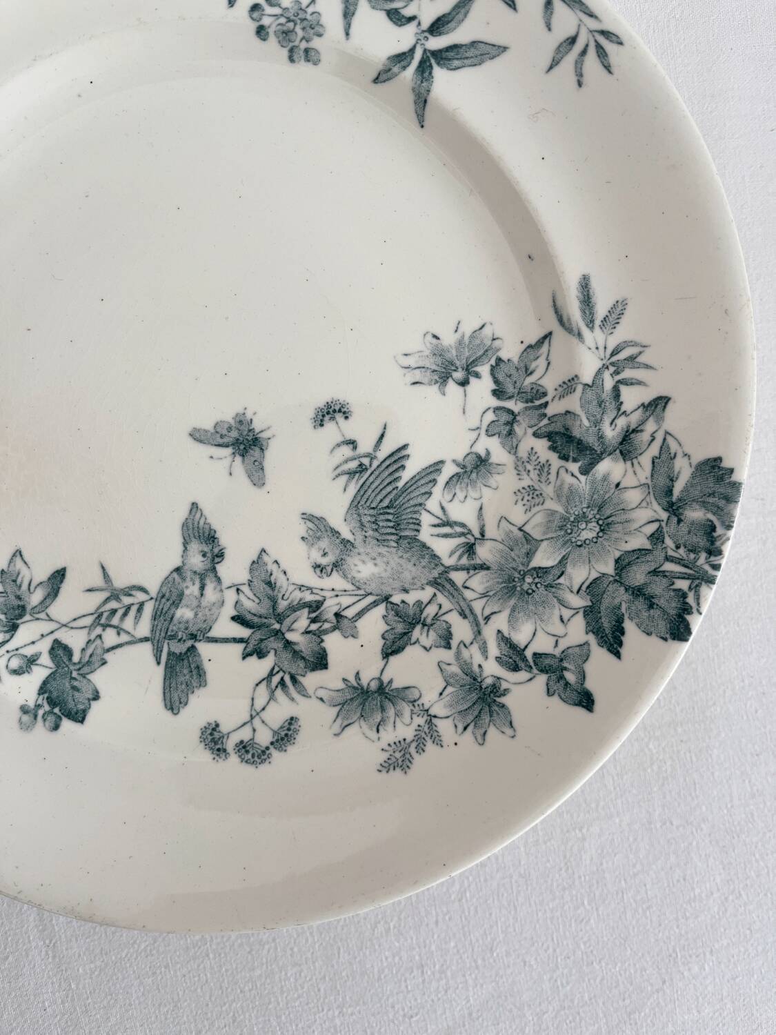 Longwy “Mignon” low ironstone fruit bowl