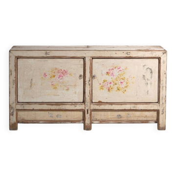 Buffet ancien peint en bois de pin – Chine, vers 1930