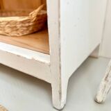 Large antique school wardrobe/bookshelf in solid pine – 1950