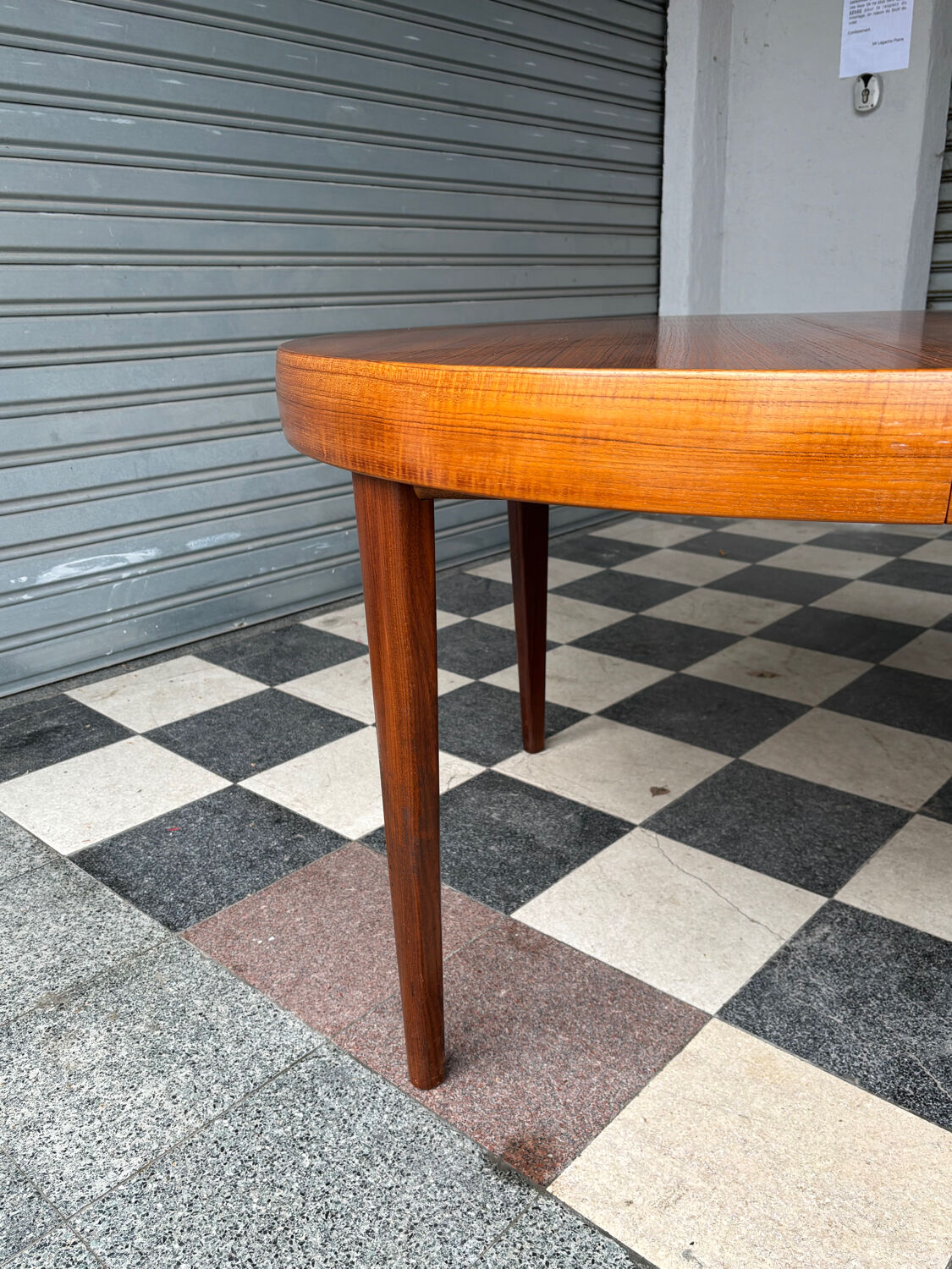 Table extensible en teck vintage