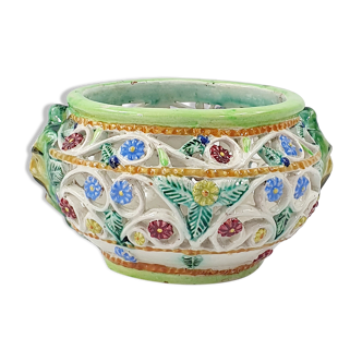 Openwork slurry pot cover in early XXTH Italy