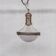 Antique french brass and glass pendant