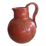 Stoneware water pot/pitcher signed Soco