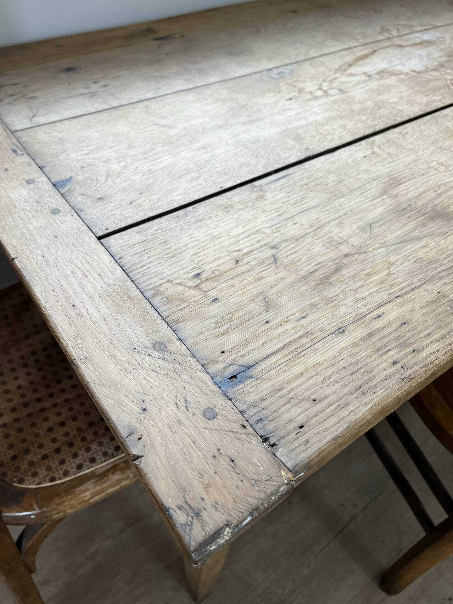 Oak farmhouse table