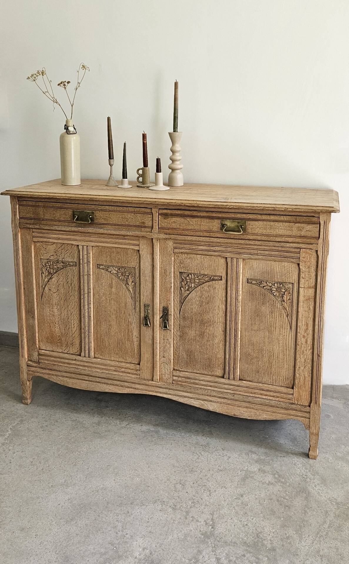 old school buffet Parisian furniture oak Art Deco
