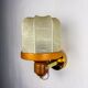 Italian articulated "Cocoon" wall light, resin and pine, 1970s