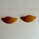 Pair of vintage wall lamps in wood France 1980