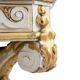 Console en bois doré et laqué de style Louis XVI. Circa 1900.