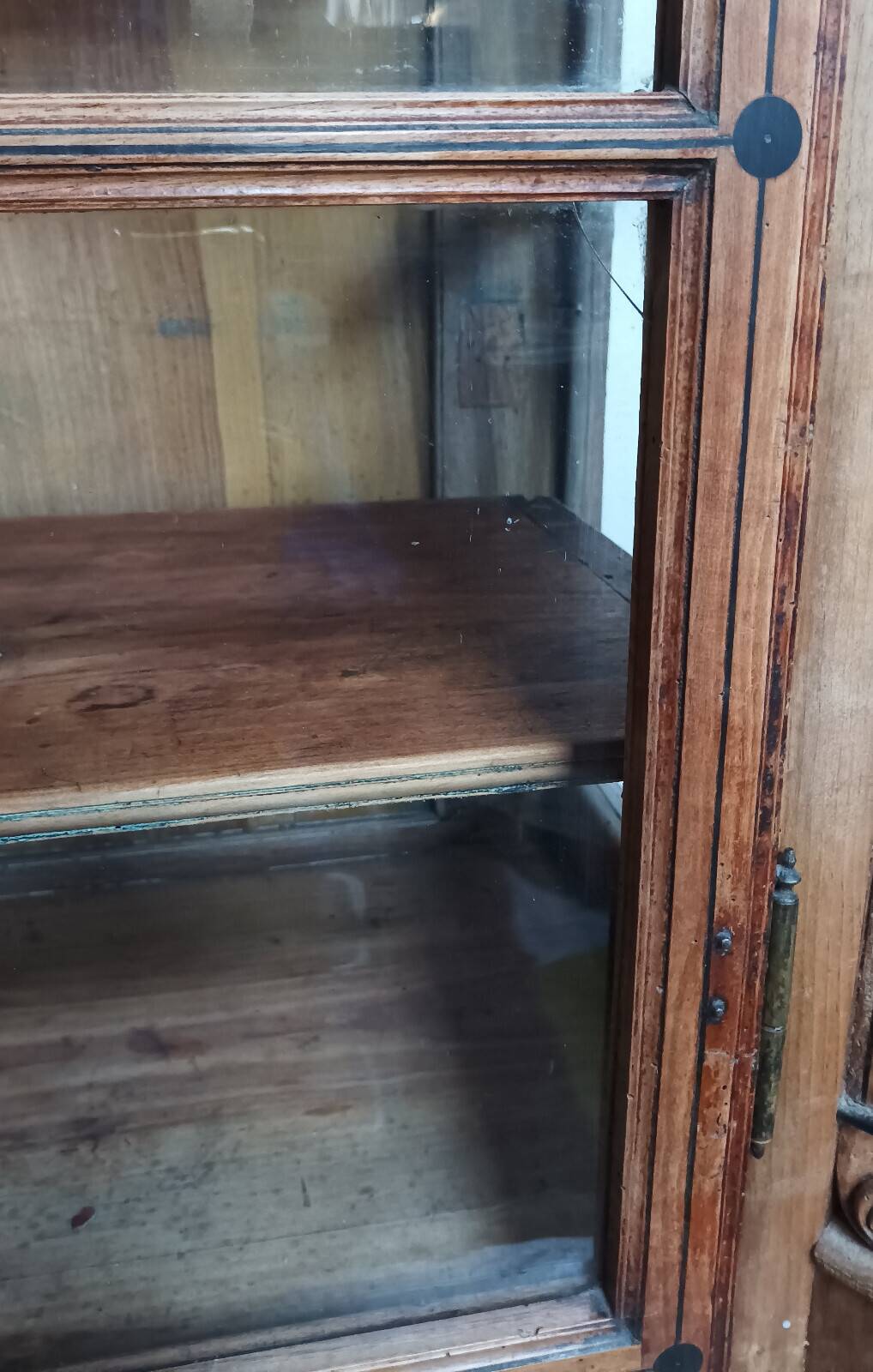 Biedermeier buffet in precious wood marquetry and ebony