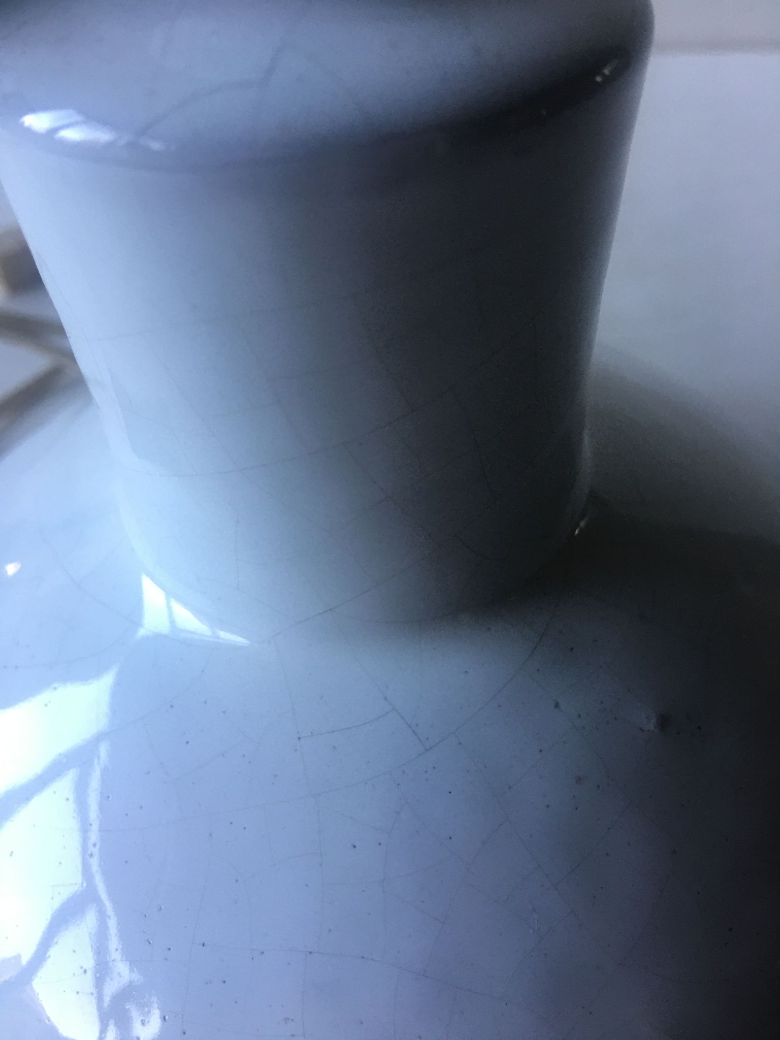 Lampe vintage en céramique craquelée