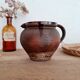 Small terracotta pitcher - old pottery - brutalist