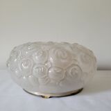 Ceiling lamp flowers in molded glass