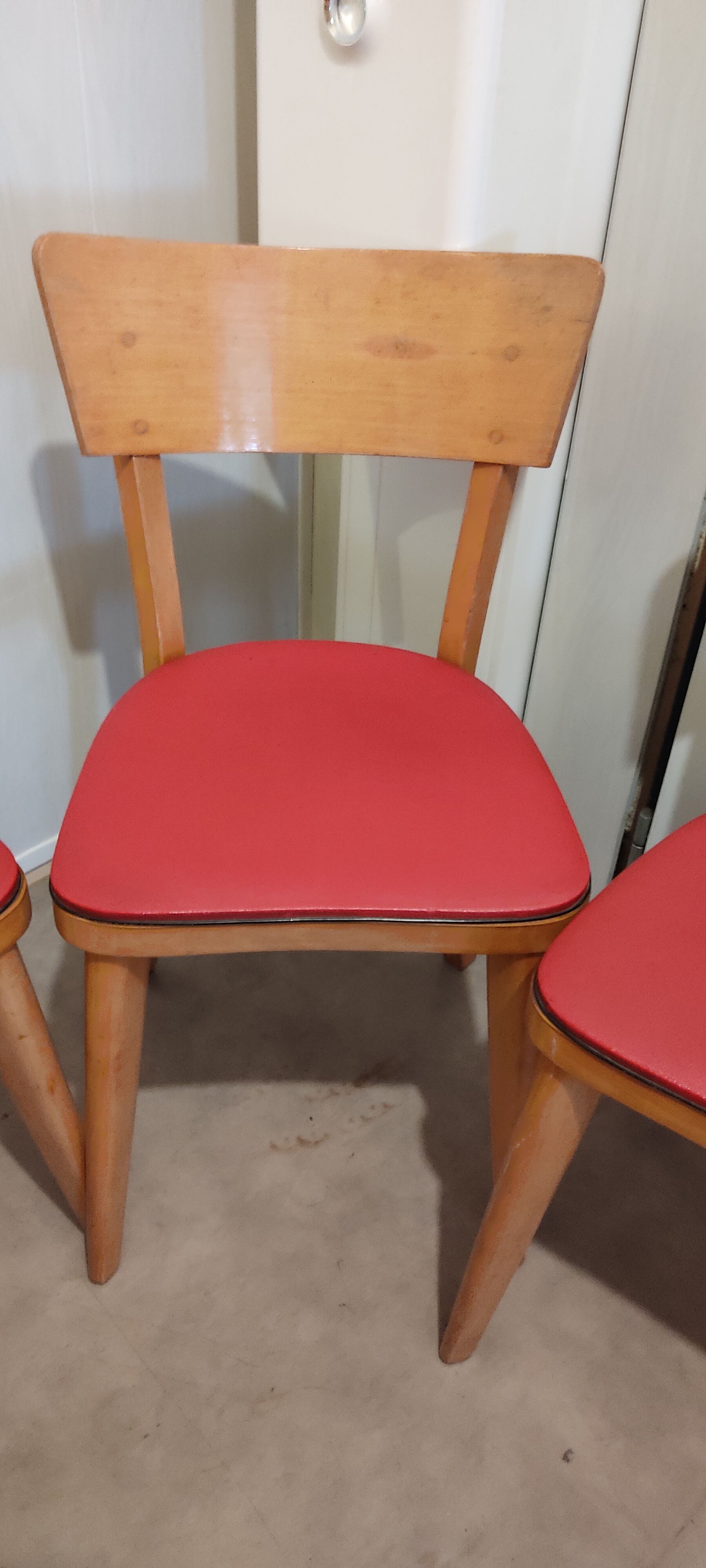 5 vintage bistro chairs